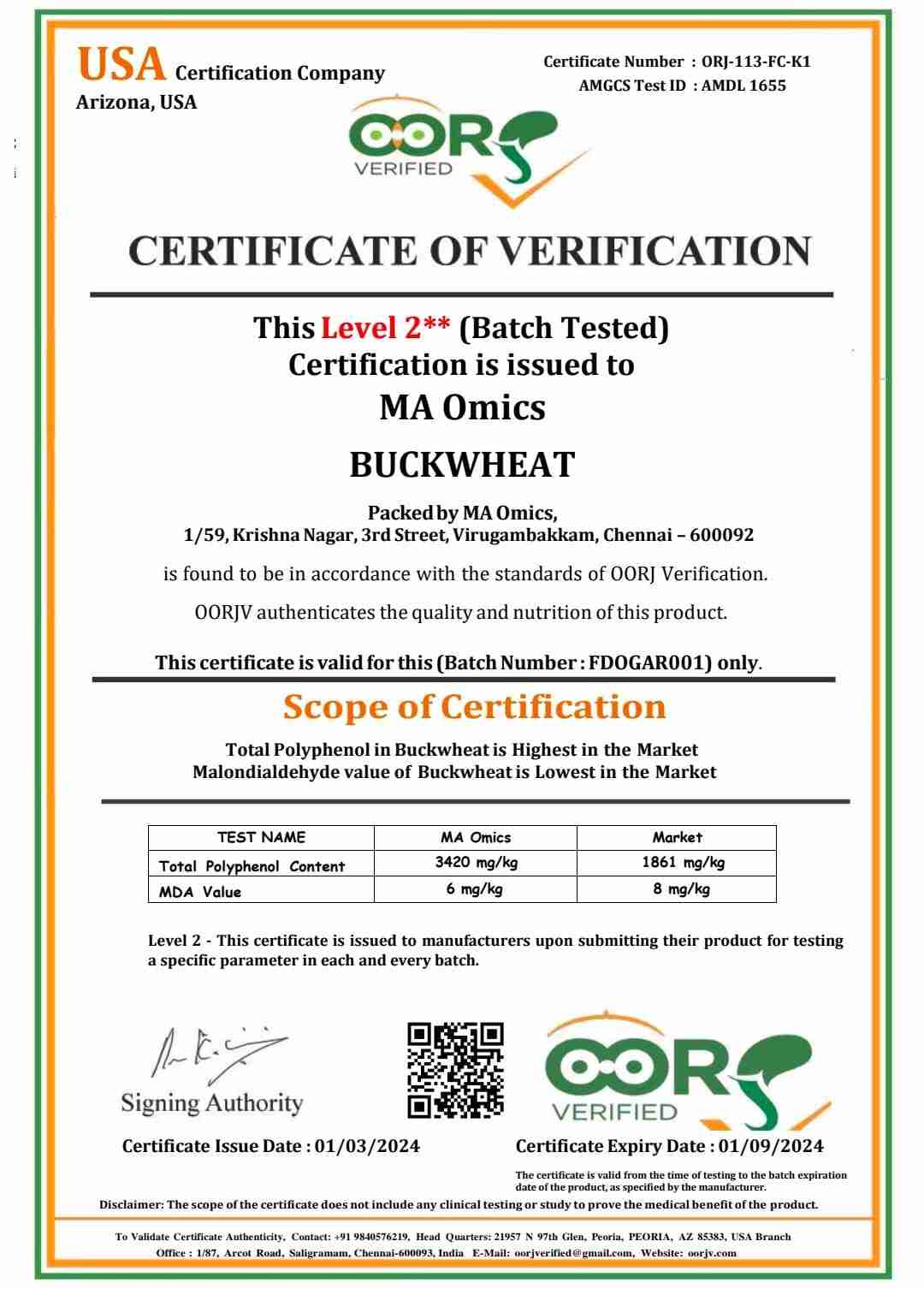 MA Omics-Buckwheat