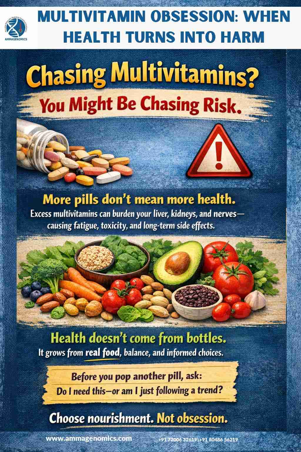 Health Risks of over usage of multivitamin supplements.